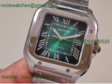 Replica Cartier Santos 35mm Green Dial BVF SuperClone Best MY9039