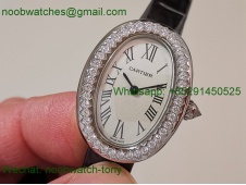 Replica Cartier Baignoire AF 1:1 SuperClone Best White Dial Diamonds Swiss Quartz
