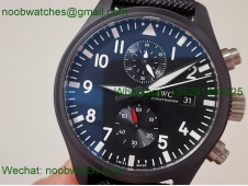 Replica IWC PILOT Chrono IW389001 Black Ceramic ZF 1:1 Best SuperClone Nylon 7750