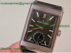 Replica Jaeger Lecoultre Reverso Tribute Green Dial on Leather MGF SuperClone Bes t A854A