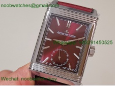 Replica Jaeger Lecoultre Reverso Tribute Red Dial on Leather MGF SuperClone Bes t A854A