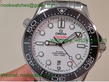 Replica OMEGA Seamaster Diver 300M White Dial Black Bezel V4 VSF 1:1 Best SuperClone 8800