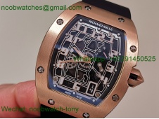 Replica Richard Mille RM67-01 Rose Gold 1:1 Best SuperClone Skeleton CRMA7