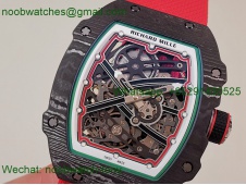 Replica Richard Mille Umi Factory RM67-02 Italy Black NTPT Skeleton Dial CRMA7 SuperClone V2