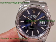 Replica ROLEX Datejust 126200 36mm Blue Dial Smooth Bezel VSF 1:1 Best SuperClone VS3235