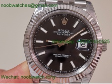 Replica Rolex DateJust 41mm 126334 V2 VSF 1:1 Best SuperClone Black Dial Jubilee DD3235