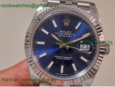 Replica Rolex DateJust 41mm 126334 V2 VSF 1:1 Best SuperClone Blue Dial Jubilee DD3235