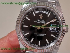 Replica Rolex DayDate 40mm 228239 VSF 1:1 Best SuperClone Black Dial President Bracelet VS3255 V2