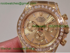 Replica Rolex Daytona 126598 Yellow Gold EWEF 1:1 Best Edition 904L Steel Diamond Bezel SH4131