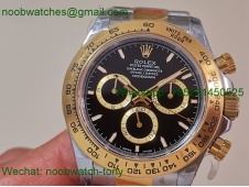 Replica Rolex Daytona 126503 SS Yellow Gold Black Dial QF V5 SH4131 Best SuperClone