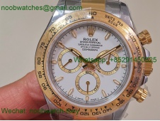 Replica Rolex Daytona 126503 SS Yellow Gold White Dial QF V5 SH4131 Best SuperClone