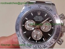 Replica Rolex Daytona 126509 904L White Gold Black Dial QF V6 SH4131 Heavy Gain Weight Best SuperCLone