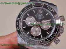 Replica Rolex Daytona 126519 V10 White Gold Black Dial QF QF4131 Heavy Gain Weight Best SuperClone OysterFlex