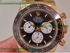 Replica Rolex Daytona 126528LN LeMans Yellow Gold QF 1:1 Best SuperClone SH4132 V5