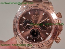 Replica Rolex Daytona 126505 Rose Gold Brown Dial QF V5 SH4131 Best SuperCLone