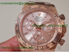 Replica Rolex Daytona 126505 Rose Gold RG Diamond Dial QF V5 QF4131 Best SuperClone