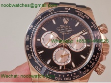 Replica Rolex Daytona 126515 Rose Gold Heavy Gain Weight VSF 1:1 Best SuperClone Black Dial Oysterflex Rubber DD4131