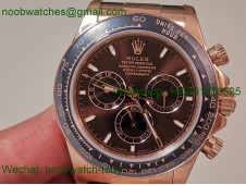 Replica Rolex Daytona 126515 Rose Gold Brown Dial CBD Factory 4131 Heavy Gain Weight Best SuperClone
