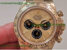 Replica Rolex Daytona 126505 Yellow Gold Golden Dial CBD Factory 4131 Heavy Gain Weight Best SuperClone