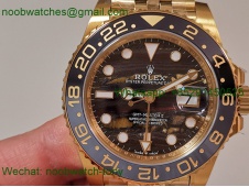 Replica Rolex GMT II 126718 GRNR ARF Best SuperCLone Tiger Iron Yellow Gold Jubilee VR3285 