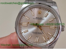 Replica ROLEX Oyster Perpetual 124300 41mm Silver Dial VSF 1:1 Best SuperClone VS3235