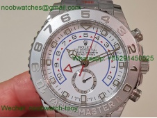 Replica Rolex YachtMaster II 116689 KF 1:1 Best White Dial A7750