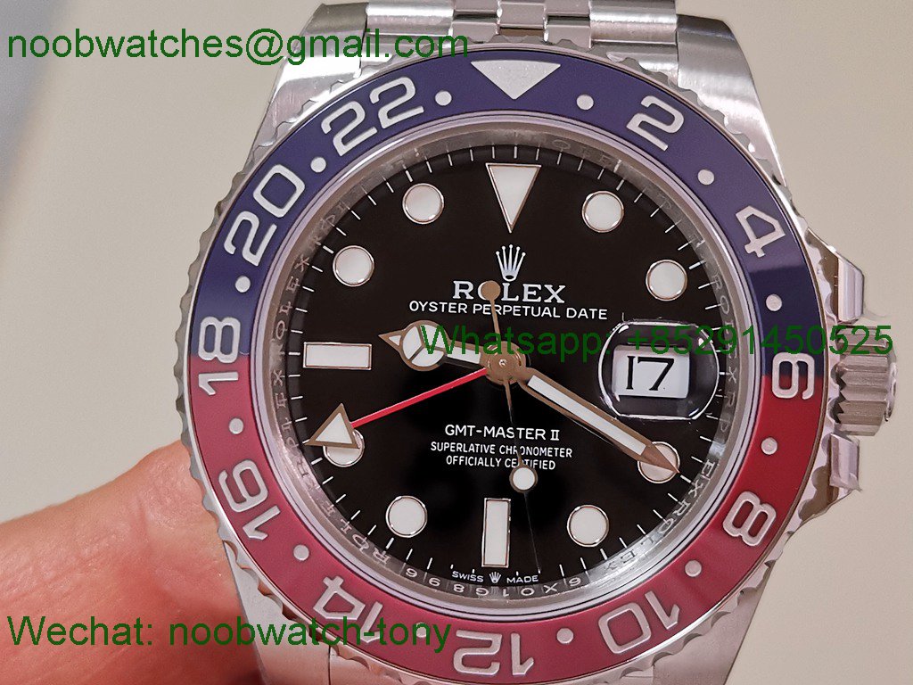 Replica Rolex GMT II 126710 BLRO 904L VSF Best SuperClone Jubilee DD3285 V3