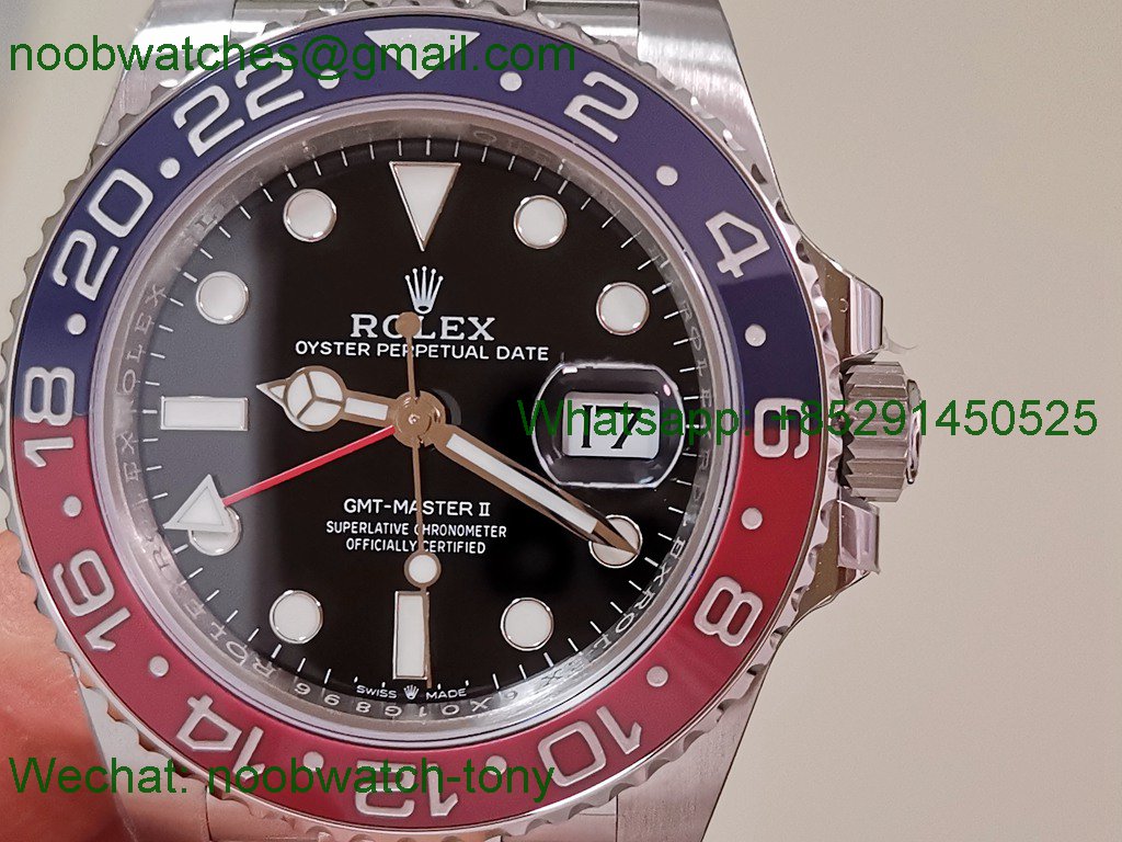 Replica Rolex GMT II 126710 BLRO 904L VSF Best SuperClone Jubilee DD3285 V3
