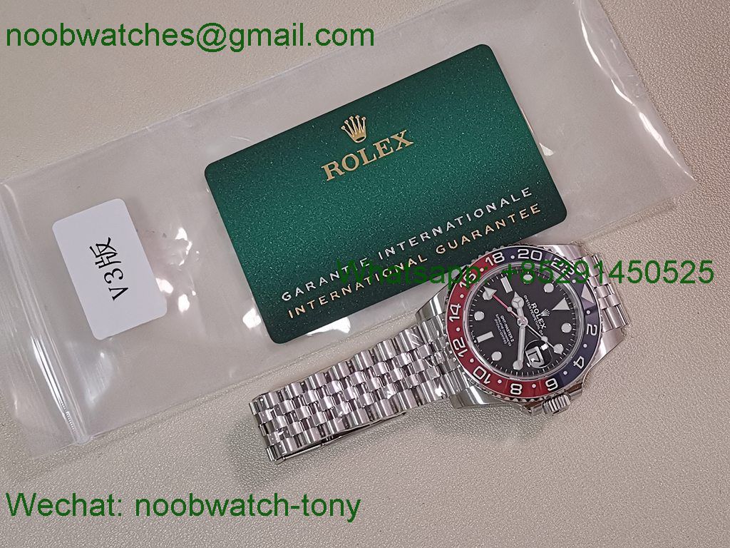 Replica Rolex GMT II 126710 BLRO 904L VSF Best SuperClone Jubilee DD3285 V3