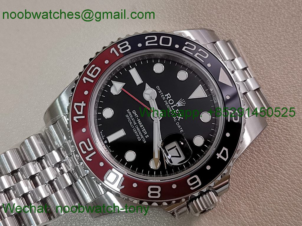 Replica Rolex GMT II 126710 BLRO 904L VSF Best SuperClone Jubilee DD3285 V3